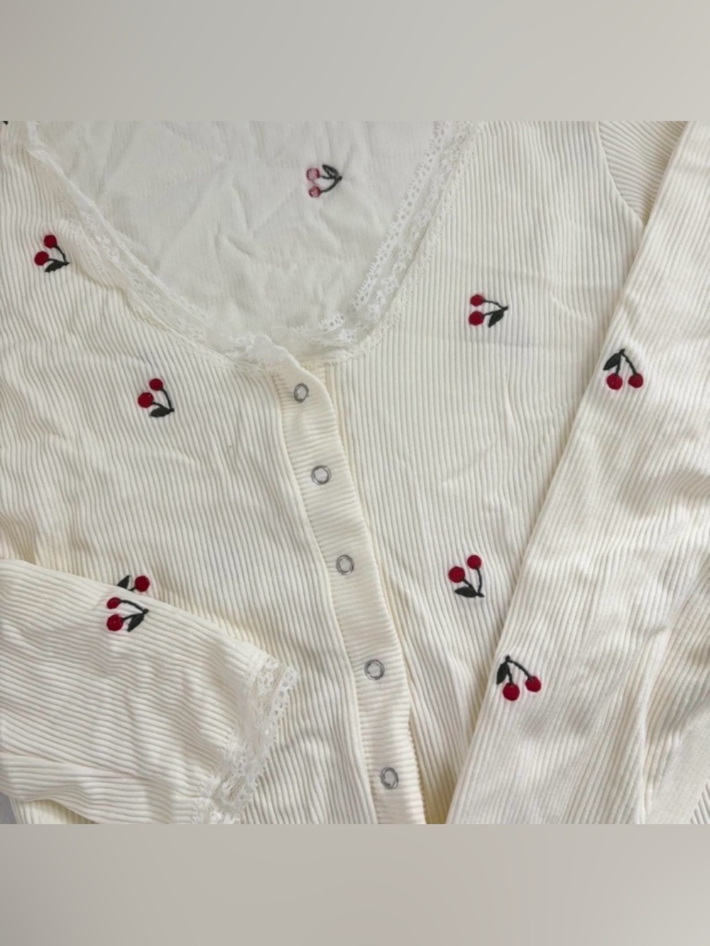 Cherry embroidery cardigan from urban outfitters